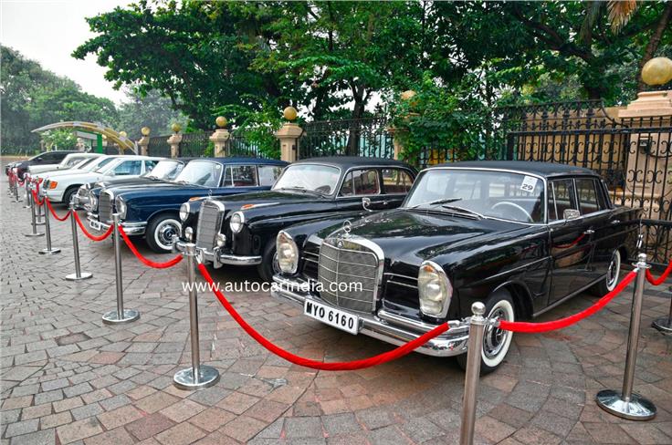 Every Mercedes-Benz car on sale in India 30 years ago was on display in the &#8216;Class of 1994&#8217; section. 